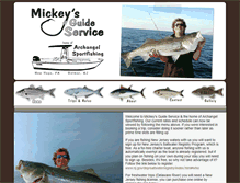 Tablet Screenshot of mickeysfishing.com